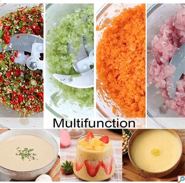 Πολυκόπτης Multi 500 W με 2 Σετ Λεπίδων & Δοχείο 500 mL - Inox