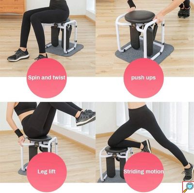 Πολυλειτουργική Συσκευή Γυμναστικής - Twister Mini Stepper με Λάστιχα Αντίστασης & Οθόνη LCD