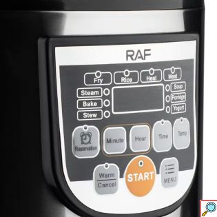 RAF Πολυμάγειρας - Ατμομάγειρας – Βραστήρας ρυζιού - Γιαουρτοπαρασκευαστής 900W