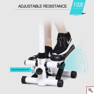 Πολυλειτουργικό Μηχάνημα Γυμναστικής Stepper με Λάστιχα Αντίστασης & Οθόνη Θερμιδομέτρησης