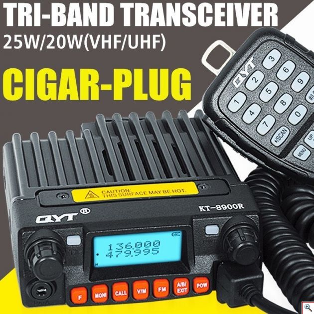 Σταθερός Πομποδέκτης - Ασύρματος Αυτοκινήτου - Βάσης Marine Dual Band VHF/UHF με Σπιράλ Μικρόφωνο