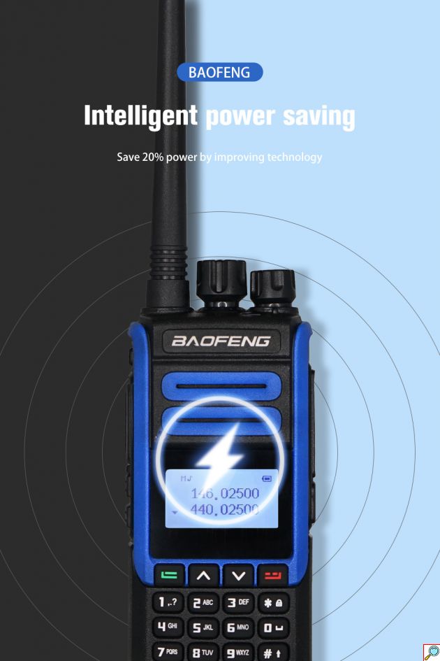 Ισχυρός Ασύρματος Πομποδέκτης 10W έως 10km UHF/VHF Dual Band 128 Κανάλια με Οθόνη, Φακό - Two Way Radio Tranceiver 