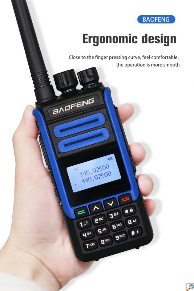 Ισχυρός Ασύρματος Πομποδέκτης 10W έως 10km UHF/VHF Dual Band 128 Κανάλια με Οθόνη, Φακό - Two Way Radio Tranceiver 