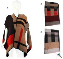 Μάλλινο Γυναικείο Πόντσο