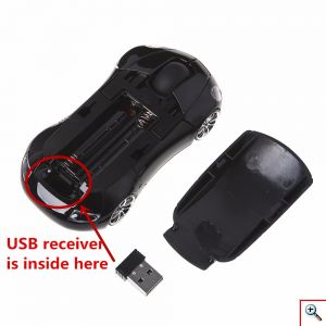 Ασύρματο USB Ποντίκι Αυτοκίνητο Porche 2.4GHZ με LED Φωτισμό