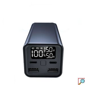 ANDOWL Power Bank 30000mAh 100W Με Διπλή Έξοδο USB-C & USB-A και Ψηφιακή Οθόνη