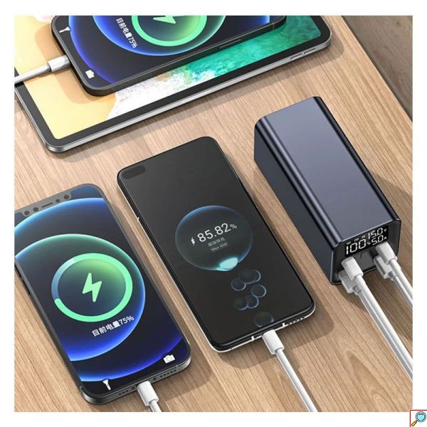 ANDOWL Power Bank 30000mAh 100W Με Διπλή Έξοδο USB-C & USB-A και Ψηφιακή Οθόνη