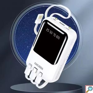 Powerbank 10000mAh All-in-One με 4 Ενσωματωμένα Καλώδια Φόρτισης & LED Ένδειξη Mπαταρίας σε 3 Χρώματα