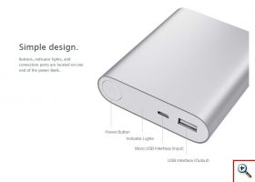 Υψηλής Απόδοσης & Ισχύος Power Bank 2,1A - Μπαταρία Φορτιστής 10.400mAh Mi 1040