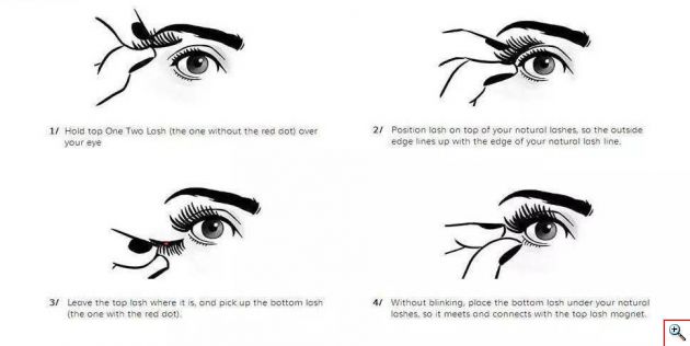 Μαγνητικές Ψεύτικες Βλεφαρίδες Πλήρους Μεγέθους Τριπλού Μαγνήτη - 3D Full Width Magnetic Eyelashes Extension