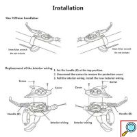 Σετ Λεβιέδων Ταχυτήτων και Φρένων Ποδηλάτων- Λεβιεδομανέτες 3χ7 ταχυτήτων 