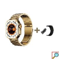 Smartwatch Με Παλμογράφο- Ένδειξη Μηνυμάτων Και Bluetooth- M9 Ultra Max Χρυσό 