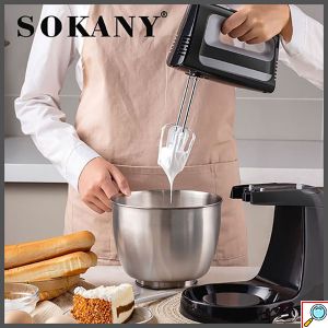 Ηλεκτρικό Μίξερ 5 Ταχυτήτων 3.5L, 400W με Kάδο από Aνοξείδωτο Xάλυβα- Blender Sokany