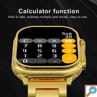 Smartwatch Με Παλμογράφο- Ένδειξη Μηνυμάτων Και Bluetooth- M9 Ultra Max Χρυσό 