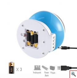  Περιστρεφόμενο Φωτιστικό Δωματίου με Projector Αστέρια 