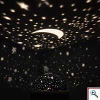  Περιστρεφόμενο Φωτιστικό Δωματίου με Projector Αστέρια 