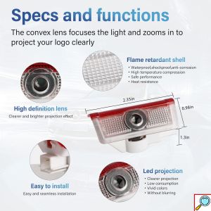 Προτζέκτορας Πόρτας Αυτοκινήτου με Λογότυπο Mercedes Benz