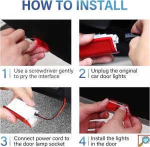 Προτζέκτορας Πόρτας Αυτοκινήτου με Λογότυπο Mercedes Benz