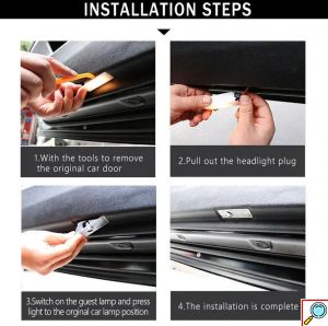 Προτζέκτορας Πόρτας Αυτοκινήτου με Λογότυπο Mercedes Benz