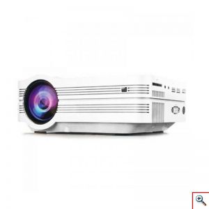 Προτζέκτορας Τεχνολογίας Προβολής DLP (DMD) LED, 1080 p, 16:9, 4500 Ansi Lumens, με Τηλεχειριστήριο, HDMI, VGA, USB, SD Card, Λευκός, Projector Andowl Q-A17