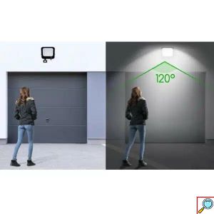 AIGOSTAR Επιτοίχιος Αδιάβροχος LED 4700LM Προβολέας 50W-220V Λευκού Ψυχρού Φωτισμού