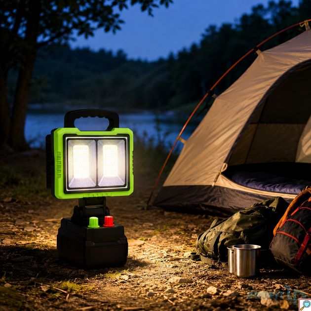 Ηλιακός Προβολέας LED 150W GDPLUS GD-2305A – Φορητός με Power Bank 8000mAh 120 LED