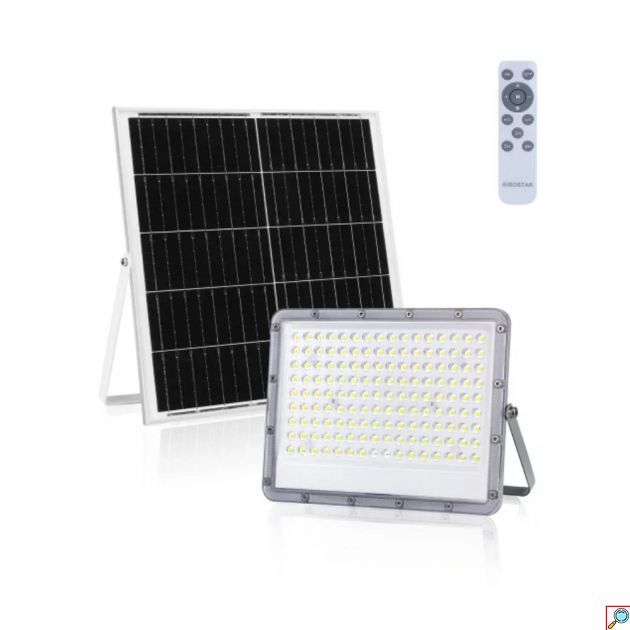 Αδιάβροχος Προβολέας Led Aigostar 200W με Ηλιακό Πάνελ και Ενσωματωμένη Μπαταρία