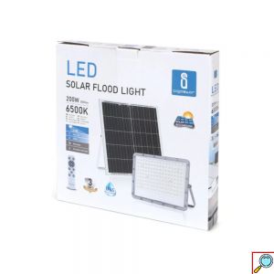 Αδιάβροχος Προβολέας Led Aigostar 200W με Ηλιακό Πάνελ και Ενσωματωμένη Μπαταρία