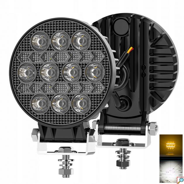 Προβολέας LED Στρόγγυλος Αυτοκινήτου Off Road 4″ 10LED