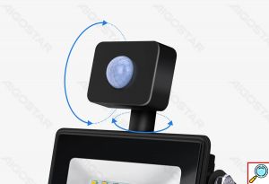 Προβολέας SMD LED 50W με Ανιχνευτή Κίνησης - 4000K 4500lm - Aigostar