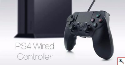Ενσύρματο Χειριστήριο Doubleshock για PS4 Μαύρο OEM