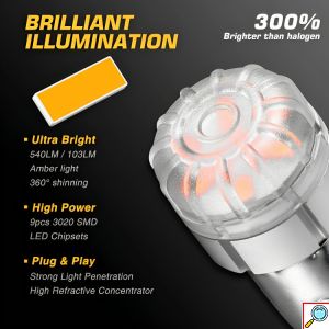 Σετ 2x Διπολικοί Λαμπτήρες Ψείρες LED 1157 Canbus 9 - 18V 6500K - NovSight