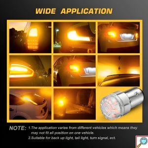 Σετ 2x Διπολικοί Λαμπτήρες Ψείρες LED 1157 Canbus 9 - 18V 6500K - NovSight