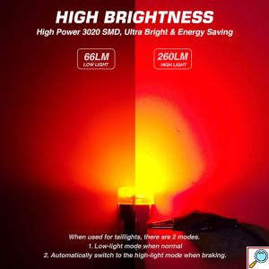 Σετ 2x Διπολικοί Λαμπτήρες Ψείρες LED 1157 Canbus 9 - 18V 6500K - NovSight