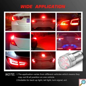 Σετ 2x Διπολικοί Λαμπτήρες Ψείρες LED 1157 Canbus 9 - 18V 6500K - NovSight