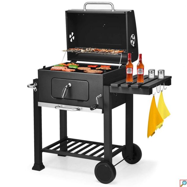 Ψησταριά BBQ Grill Master 115x56x108cm - Μαύρη
