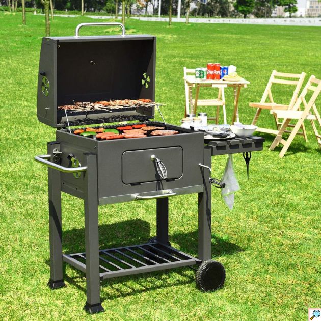 Ψησταριά BBQ Grill Master 115x56x108cm - Μαύρη