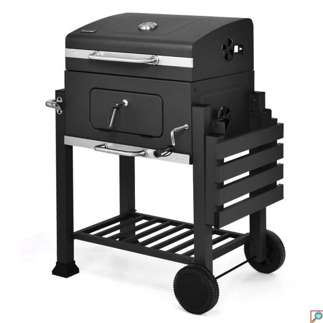 Ψησταριά BBQ Grill Master 115x56x108cm - Μαύρη