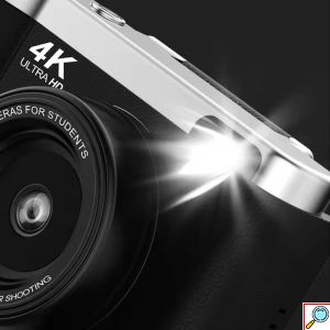 Ψηφιακή Κάμερα 4K με Ανακλινόμενη Οθόνη LCD 2.8″ και Μπαταρία 1300mAh