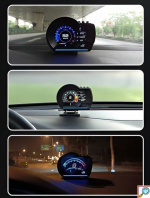 Ψηφιακή TFT Οθόνη Ενδείξεων Αυτοκινήτου OBD2 - Head Up Display 