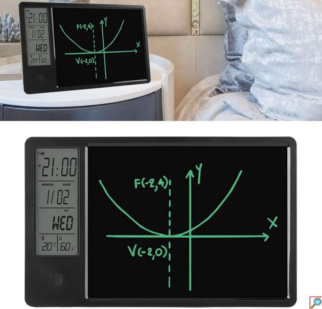 Ψηφιακό Ημερολόγιο Γραφείου με LCD Πίνακα Γραφής