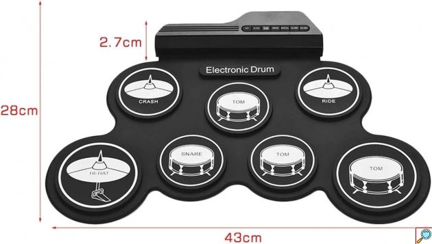 Ψηφιακό Σετ Τυμπάνων / Drums USB με Ενσωματωμένη Ψηφιακή Οθόνη