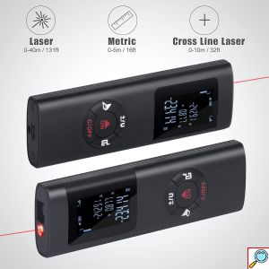 Ψηφιακός Μετρητής Απόστασης με Laser 40m Επαναφορτιζόμενο με USB