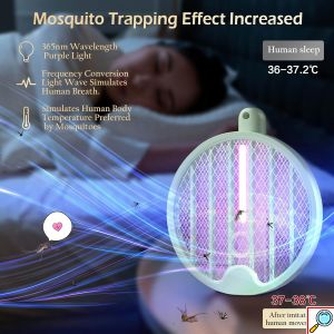 Πτυσσόμενη Ηλεκτρική Ρακέτα Κουνουπιών με UV Λάμπα & USB Φόρτιση – Για Εσωτερικούς & Εξωτερικούς Χώρους - Arrango