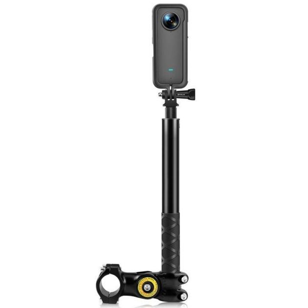 Πτυσσόμενο Selfie Stick Μηχανής / Ποδηλάτου 110cm για Action Camera GoPro - Puluz 