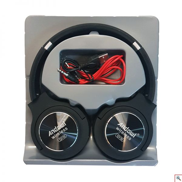 Ασύρματα On-Ear Ακουστικά Bluetooth με Aux, SD/TF, FM Radio & Μικρόφωνο - Andowl Foldable Wireless Headphones 