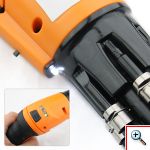 Ισχυρό Επαναφορτιζόμενο Κατσαβίδι με φωτισμό & Quick Loader