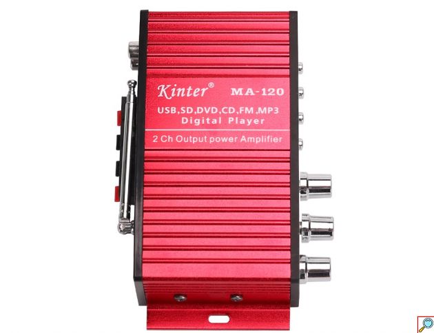 Kinter Mini Ραδιοενισχυτής - Ψηφιακή Συσκευή Αναπαραγωγής Ήχου με 2 Κανάλια & Τηλεκοντρόλ - Digital Audio Player 20W