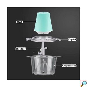 Raf Ηλεκτρικός Πολυκόφτης - Multi 600W με Κάδο 2L και 2 Ταχύτητες 