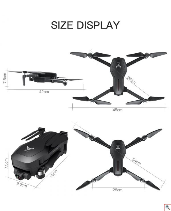 RC Drone Quadcopter SG906 PRO 2 GPS 5G WIFI FPV με 4K Camera & 3-Axis Gimbal – Μαύρο